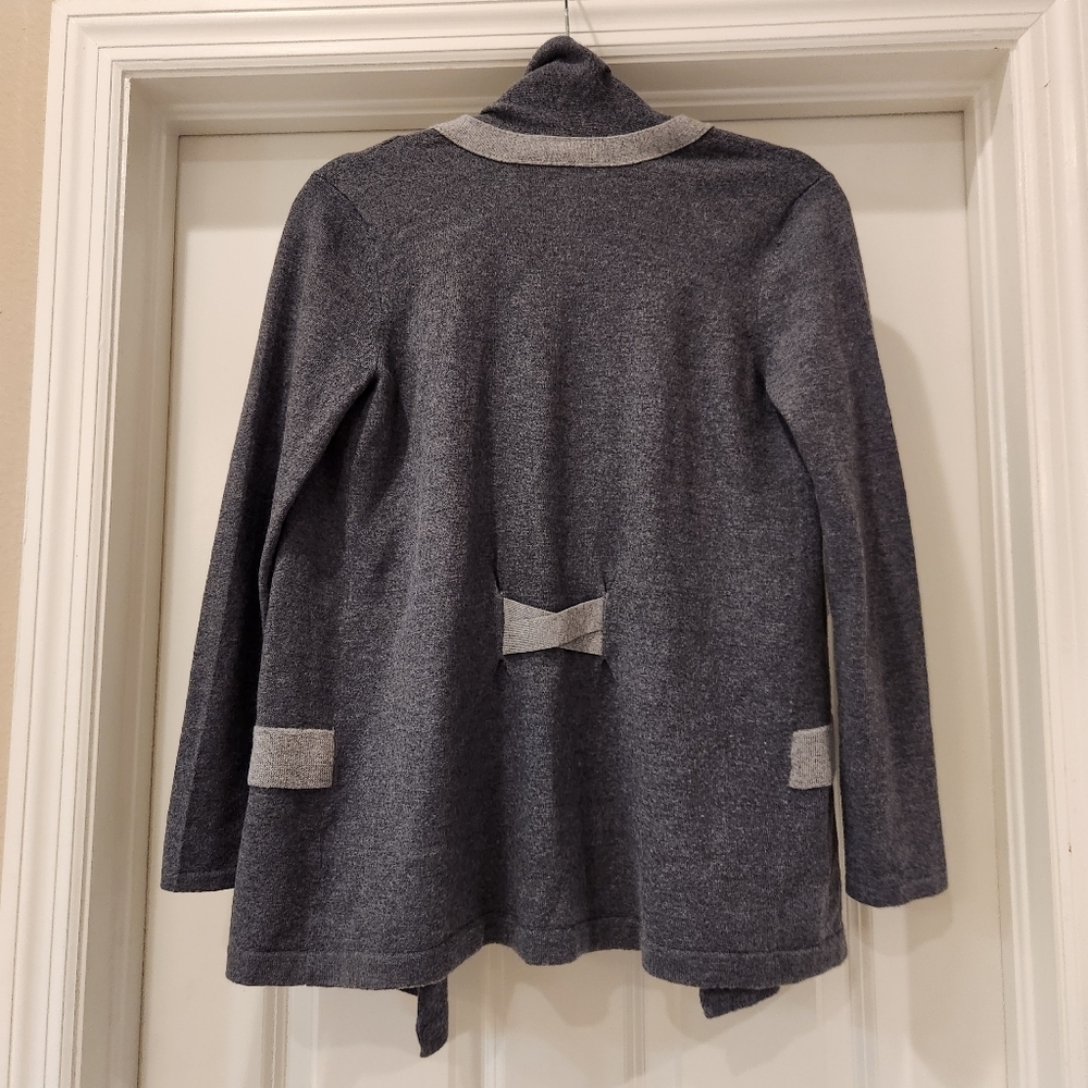 J. McLaughlin Open Front Wool Cardigan Size Medium - Picture 2 of 6